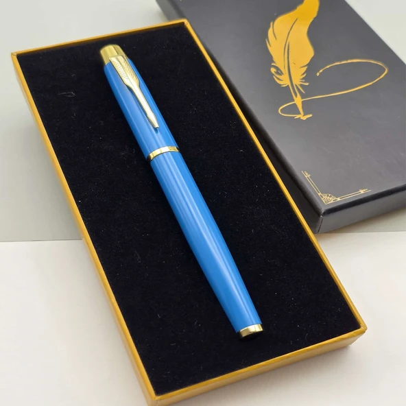 Özel Kutulu Turkuaz Roller Kalem ürün görseli