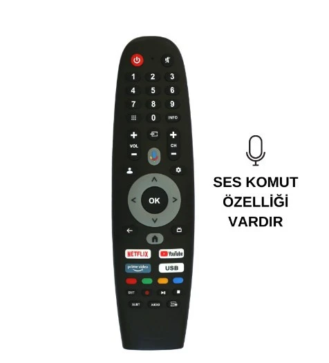 Dijitsu 50 Dg 22000, Senna  65uq9500f , Onvo, Altus, Strong Ses Komutlu  Tv Kumandası ürün görseli
