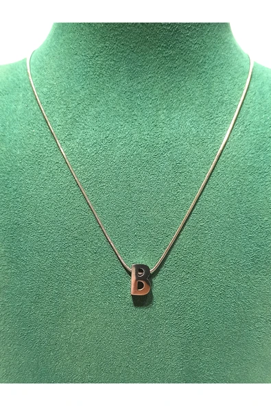 Monalisa Home Gümüş Renk Lüks Figürlü Gösterişli  ''B'' Harfi Kolye ürün görseli