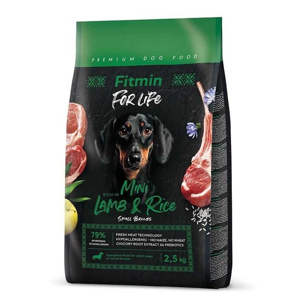 Fitmin Forlife Kuzulu Ufak Irk Yetişkin Köpek Maması 2,5 Kg ürün görseli 1
