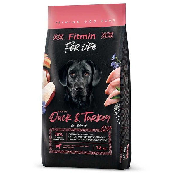 Fitmin Forlife Ördekli Hindili Yetişkin Köpek Maması 12 Kg ürün görseli 1