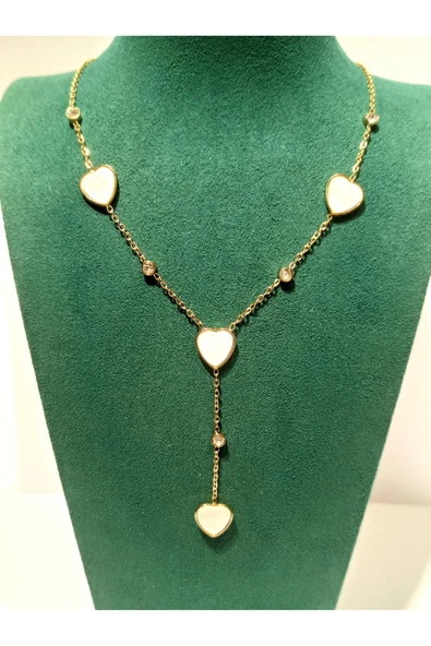 Monalisa Home Renkli Lüks Figürlü Gösterişli   Çelik Y Kolye ürün görseli 1