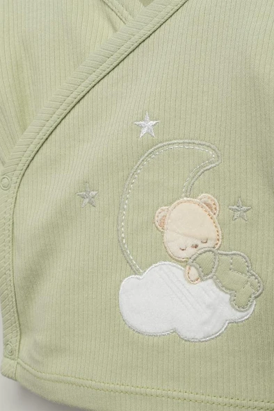 Bebitof %100 Pamuk Sweet Dreams Desenli 10 Parça Kutulu Yenidoğan Hastane Çıkışı Zıbın Seti BBTF.YSL.10097 - 5