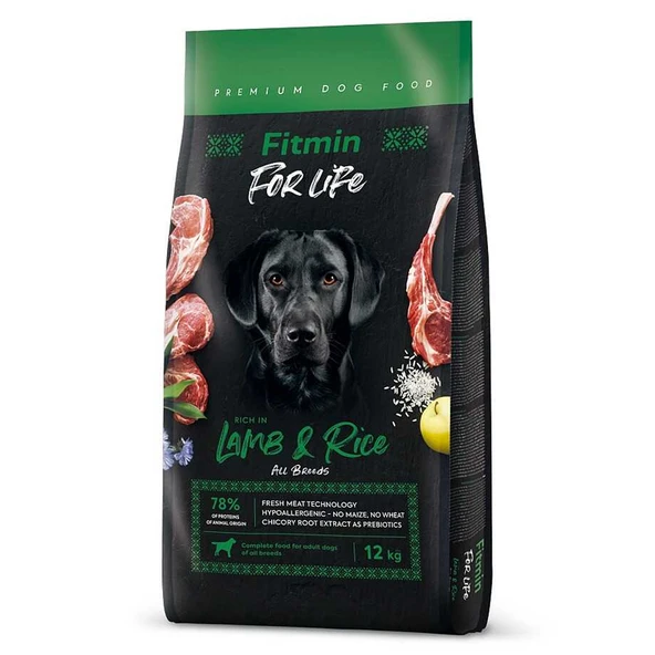 Fitmin Forlife Kuzulu Yetişkin Köpek Maması 12 Kg ürün görseli 1