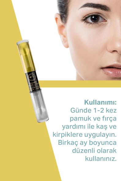 Kaş Kirpik Serumu Ve Yağı Uzatıcı Besleyici Güçlendirici E Vitamini & Hyalüronik Asit - 3