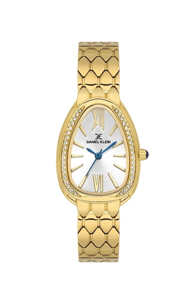 Daniel Klein DK.3.10067-2 Tasarım Kadran Taşlı Tasarım 3 Atm Suya Dayanıklı Altın Renk Kadın Kol Saati ürün görseli 1