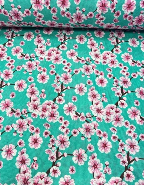 Masa Örtüsü & Piknik Örtsü -Raşel Kumaş 120 cm X 160 cm -Çiçek Desenli