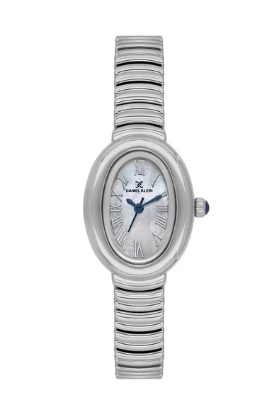 Daniel Klein DK.3.10056-1 Oval Kasa Sedef Kadran 3 Atm Suya Dayanıklı Metalik Renk Kadın Kol Saati