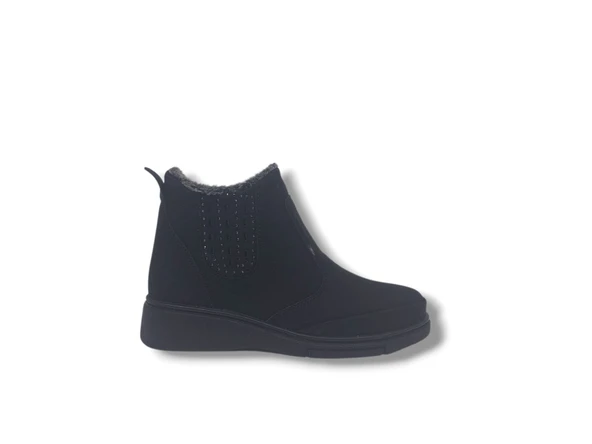 Zerhan 850 Kadın Siyah Fermuarlı Büyük Numara Bot 41 42 ürün görseli