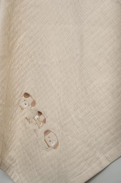 Bebitof %100 Pamuk Sevimli Köpekcikler Desenli 10 Parça Kutulu Yenidoğan Hastane Çıkışı Zıbın Seti BBTF.BJ.10116 - 5