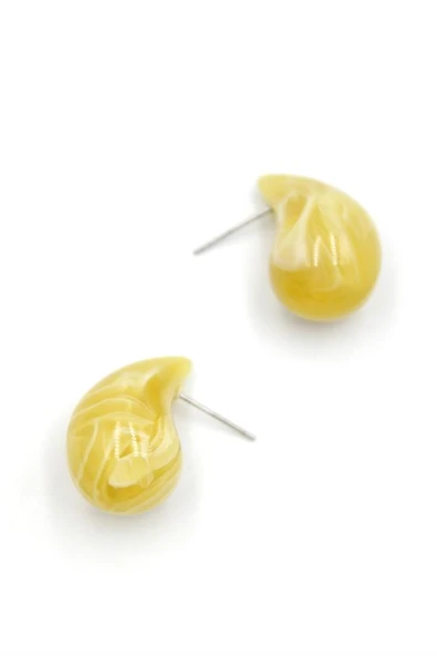 Damla Küpe - Sarı - 2