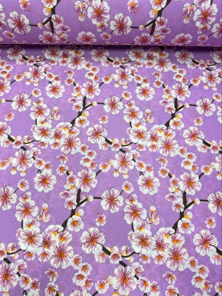 Masa Örtüsü & Piknik Örtsü -Raşel Kumaş 120 cm X 160 cm -Çiçek Desenli