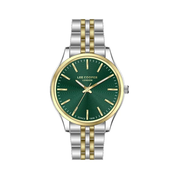 Lee Cooper LC08323.270 3 Atm Suya Dayanıklı Metal Kasa Metal Kordon Metalik-Altın Renk Kadın Kol Saati ürün görseli 1