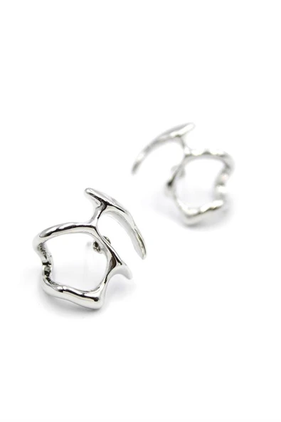 Metal Küpe - Gümüş - 2