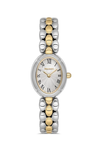 Dice Kayek DK.1.AG1422.02 Romen Rakamlı Oval Kadranlı Çelik Kordon Çelik Kasa 3 ATM Suya Dayanıklı Metalik-Altın Renk Kadın Kol Saati ürün görseli 1