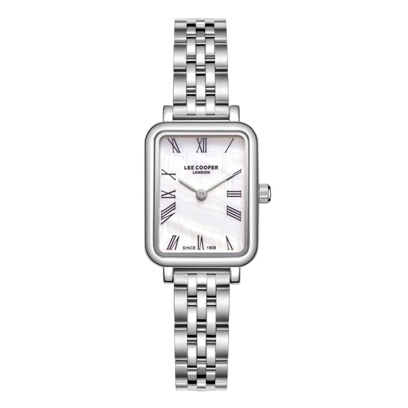Lee Cooper LC08232.320 Dikdörtgen Kasa Romen Rakamlı 3 Atm Suya Dayanıklı Metalik Renk Kadın Kol Saati ürün görseli 1