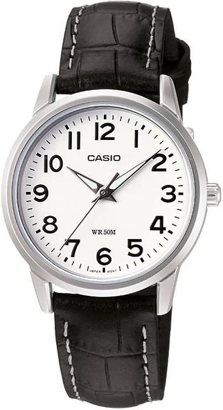 Casio LTP-1303L-7BVDF Deri Kordon Metal Kasa 5 ATM Suya Dayanıklı Siyah Renk Kadın Kol Saati ürün görseli 1