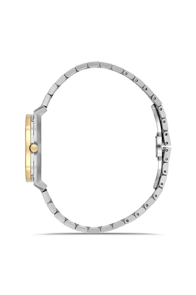 Rms Zeitmeister RMS.1.AG1613.05 Kristal Camlı Çelik Kordon Çelik Kasa 5 ATM Suya Dayanıklı Metalik-Altın Renk Kadın Kol Saati - Resim 2