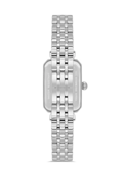 Momentus CS223S-15SS Dikdörtgen Kadranlı Çelik Kordon Çelik Kasa 3 ATM Suya Dayanıklı Metalik Renk Kadın Kol Saati - 3