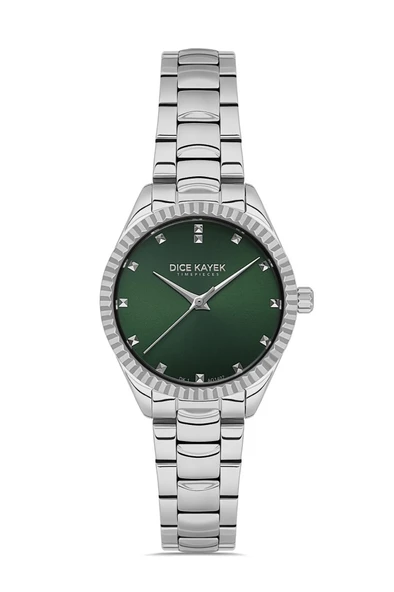 Dice Kayek DK.1.AG1402.02 Çelik Kordon Çelik Kasa 5 ATM Suya Dayanıklı Metalik Renk Kadın Kol Saati