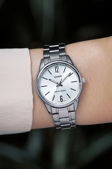 Casio LTP-V005D-7BUDF Metal Kordon Metal Kasa  Metalik Renk Kadın Kol Saati - 4