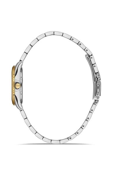 Dice Kayek DK.1.AG1402.03 Çelik Kordon Çelik Kasa 5 ATM Suya Dayanıklı Metalik-Altın Renk Kadın Kol Saati - Resim 2