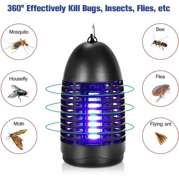 Fyc Elektrikli Böcek Öldürücü, Böcek Tuzağı Sinek Lambası, Uv Işıklı, Sivrisinek Lambası, Temizlik Fırçası, Sivrisinek Kapanı, Sinek Kapanı, Böcek... - 2