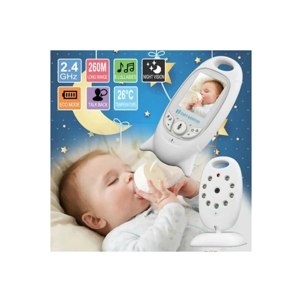 Vb-601 Kameralı Bebek Monitörü Net Görüntü Gece Görüşlü - 7