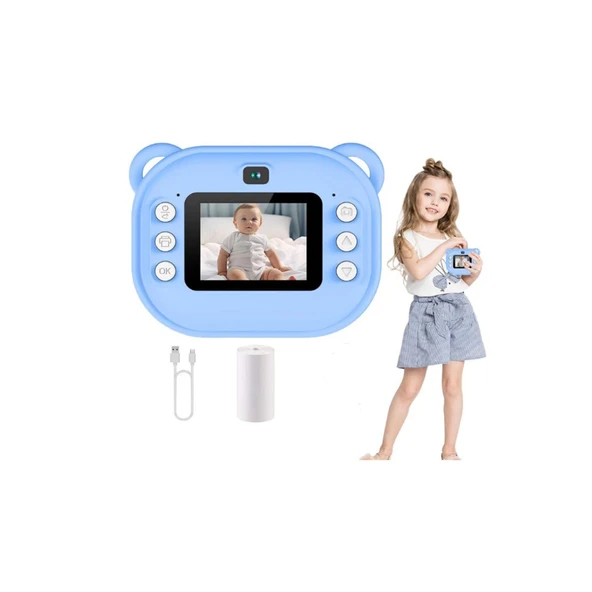Dijital Video Kayıt Fotoğraf Çocuk Kamerası Anlık Termal Resim Kağıt Baskılı - 2