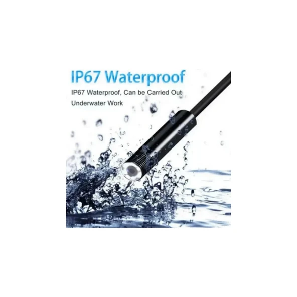 Endoskop Yılan Video Kamera Led’li 5 Metre 7 Mm Sert Kablo Yüksek Kaliteli Stereo - 5