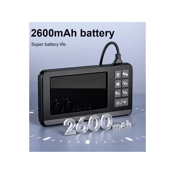 Ekranlı Çift Kameralı 10 Mt Sert Kablo Endoskop Kamera 8 Mm 4.3 Inc Hafıza Kart Destekli - 5