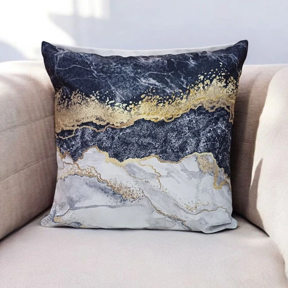 Modern Tarz Dijital Baskılı 4’lü Dekoratif Kırlent Kılıfı Seti, Şık ve Renkli Tasarımlar - Resim 2