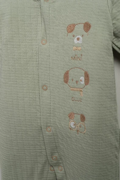 Bebitof %100 Pamuk Sevimli Köpekcikler Desenli 10 Parça Kutulu Yenidoğan Hastane Çıkışı Zıbın Seti BBTF.YSL.10116 - 3