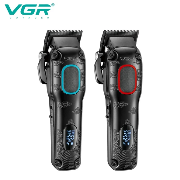 VGR V-016 BLDC Motor 7000RPM berber erkekler için şarj edilebilir profesyonel saç kesme makinesi - 3