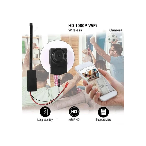 1080p Ip Modül Full Hd Wifi Kamera Güvenlik Bakıcı Kamerası - 4