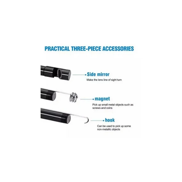 Endoskop Yılan Video Kamera Led’li 10 Metre 7 Mm Sert Kablo - 15