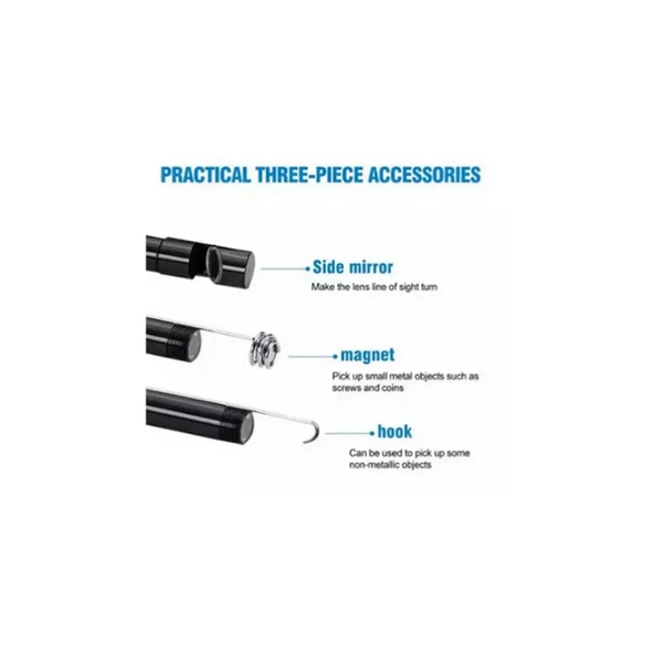 Endoskop Yılan Video Kamera Led’li 5 Metre 7 Mm Sert Kablo Yüksek Kaliteli Stereo - 15