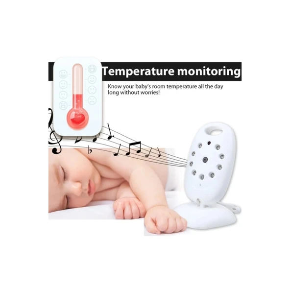 Vb-601 Kameralı Bebek Monitörü Net Görüntü Gece Görüşlü - 5