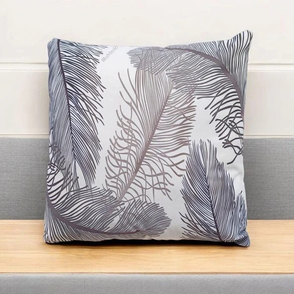 Modern Tarz Dijital Baskılı 4’lü Dekoratif Kırlent Kılıfı Seti, Şık ve Renkli Tasarımlar - 2