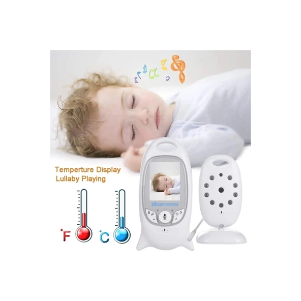 Vb-601 Kameralı Bebek Monitörü Net Görüntü Gece Görüşlü - 9
