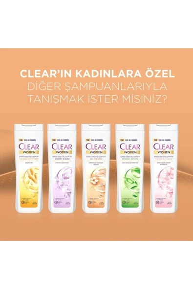 Clear Women Kepeğe Karşı Şampuan Kil Terapisi 350 ml - Resim 6