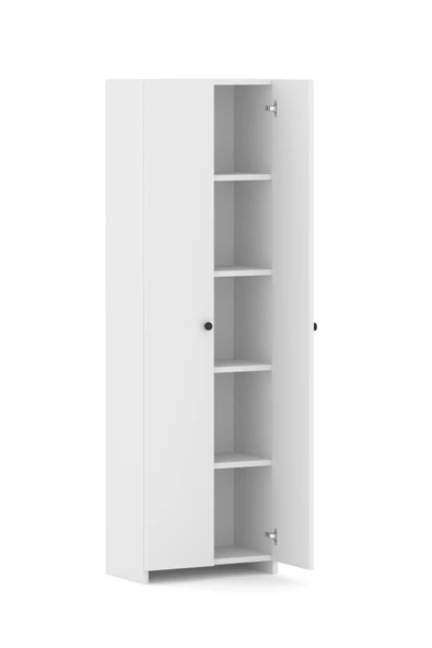 Liza Beyaz Çok Amaçlı 2 Kapaklı Dolap - 4