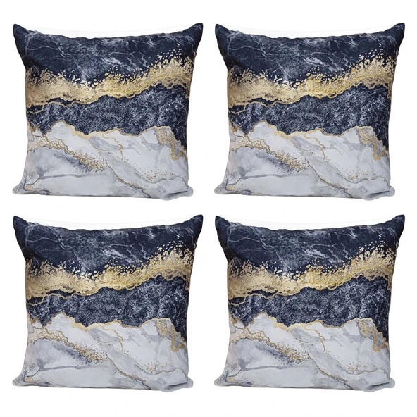 Modern Tarz Dijital Baskılı 4’lü Dekoratif Kırlent Kılıfı Seti, Şık ve Renkli Tasarımlar ürün görseli