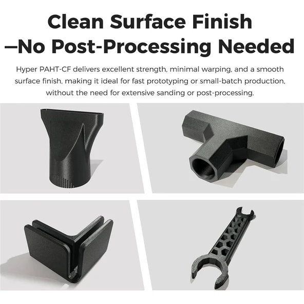 Creality Hyper Paht-Cf Siyah Filament 1.75mm 1Kg - Yüksek Isı ve Karbon Fiber Takviyeli Naylon - Resim 5