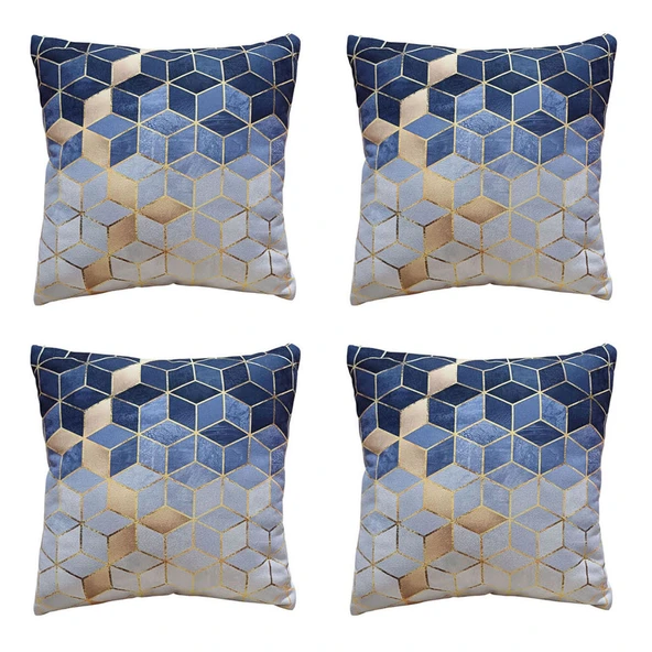 Modern Tarz Dijital Baskılı 4’lü Dekoratif Kırlent Kılıfı Seti, Şık ve Renkli Tasarımlar ürün görseli