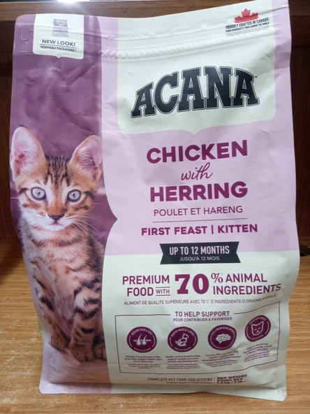 Acana Kitten First Feast Tavuklu ve Ringa Balıklı Yavru Kedi Maması 1.8 KG - 1