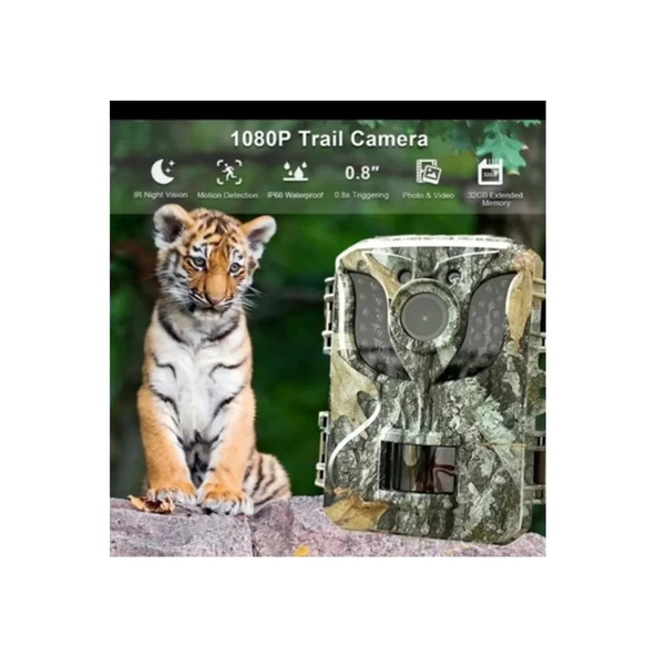 Fotokapan Kamera 16mp Full Hd 1080p Gece Görüşlü 2 Inç Lcd Ekran Su Geçirmez - 7