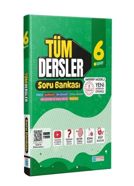 EVRENSEL 6.SINIF TÜM DERSLER SORU BANKASI YENİ ürün görseli