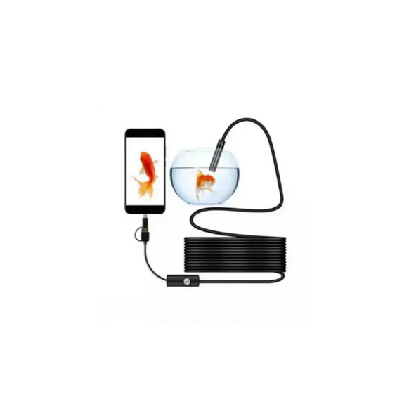 Endoskop Yılan Video Kamera Led’li 10 Metre 7 Mm Sert Kablo - 3