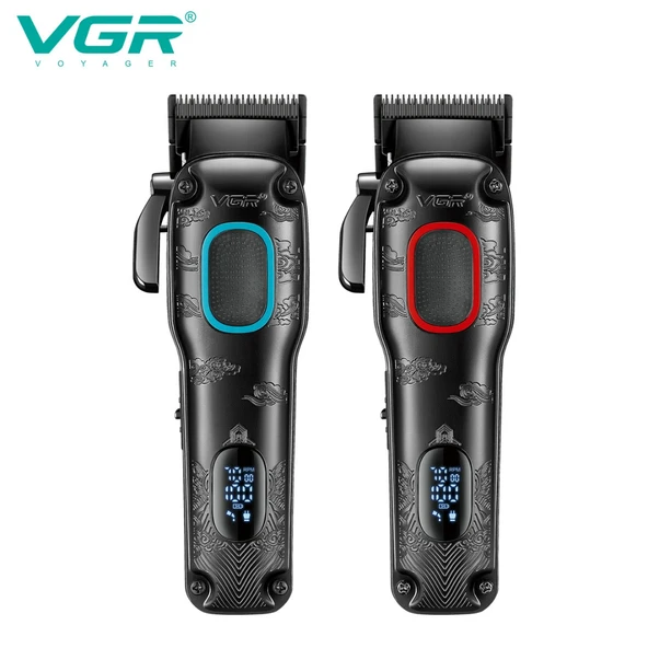 VGR V-016 BLDC Motor 7000RPM berber erkekler için şarj edilebilir profesyonel saç kesme makinesi - 4